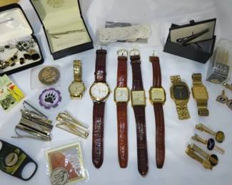 Men's Wrist Watches, Cufflinks, Tie Tacks