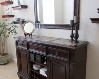 Buffet with Built in Wine Storage