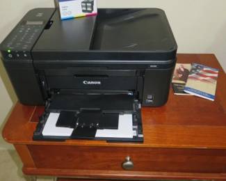 Canon Pixma Printer, Stanley Single Drawer End Table