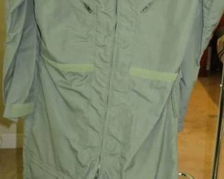 Size 42R Green Military Flyers Coveralls, Fire Resistant