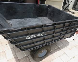 EZ-Stow Collapsible Tow Behind Lawnmower Cart