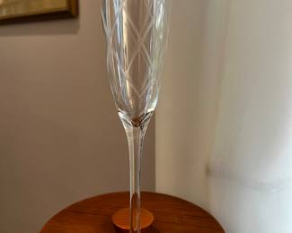 Lenox crystal champagne flutes