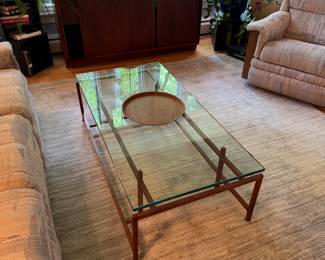 Rosewood and Glass Coffee Table by Henning Norgaard for Komfort of Denmark 1965