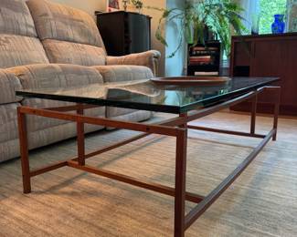 Rosewood and Glass Coffee Table by Henning Norgaard for Komfort of Denmark 1965