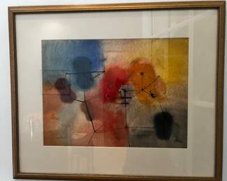 Watercolor abstract painting by Ivan Whitkov