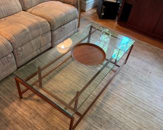 Rosewood and Glass Coffee Table by Henning Norgaard for Komfort of Denmark 1965