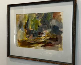 Watercolor abstract painting by Ivan Whitkov #3