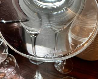 Lenox crystal champagne flutes