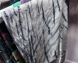 black white scarf