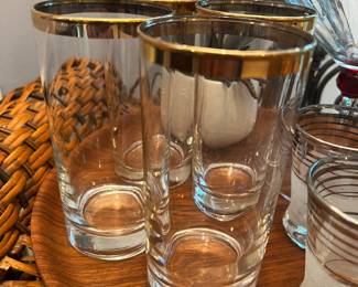 Gold rim Tumblers MCM