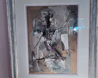 Framed Mid century modern 1961 original