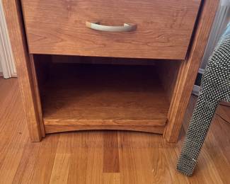 Wood nightstand