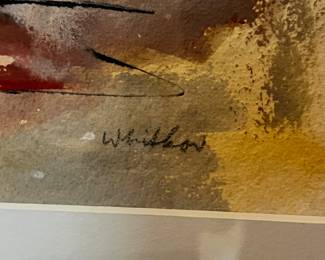 Watercolor abstract painting by Ivan Whitkov