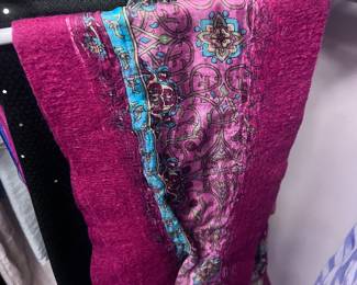 multicolor pattern scarf