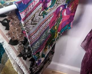 multicolor patterned scarf