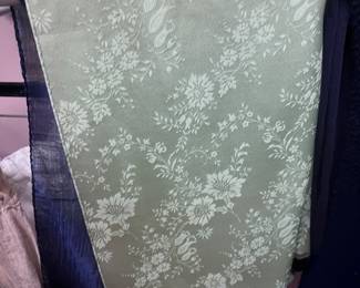 sage green floral pattern scarf
