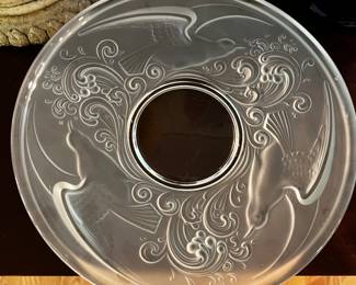 Crystal Val St Lambert platter