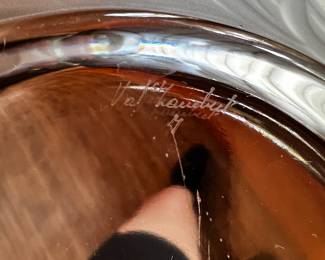 Crystal Val St Lambert platter