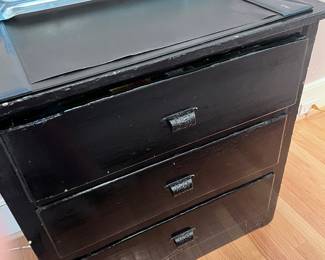 black wood dresser