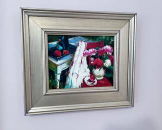 Signed Framed Oil art