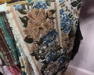 multicolor floral pattern scarf