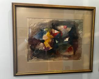 Watercolor abstract painting by Ivan Whitkov #1