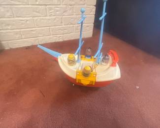 Weebles vintage pirate ship