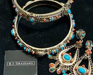 Graziano Etruscan style bangle bracelets