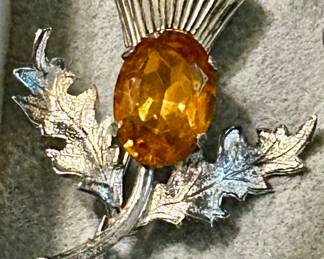 Silver Thistle brooch