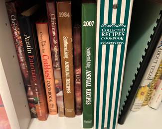 lot's of vintage cookbooks