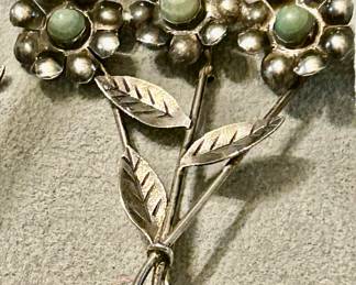 Vintage Taxco brooch in sterling silver