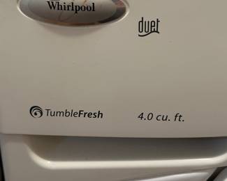 Whirlpool Duet washer and dryer with storage bases
