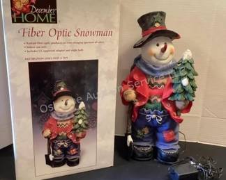Fiber Optic Snowman
