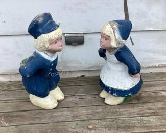 Cement Dutch boy & girl