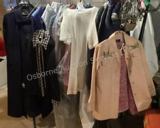 Vintage clothing & rack