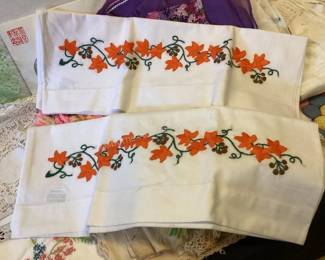 Vintage pillow cases