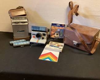 Vintage Polaroid camera & more
