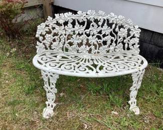 Cast iron bench