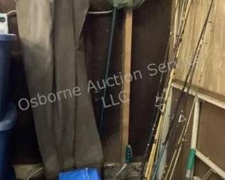 Fishing gear, nets, fishing poles