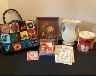 Vintage decor & handbag