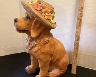 Large ceramic dog