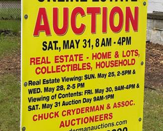 To bid on the online portion please go to crydermanauctions, click on online auctions, auctions on hibid, then online bidding