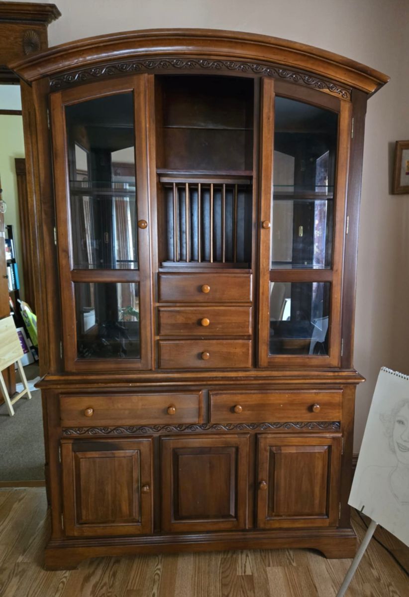 Curved Top China Cabinet