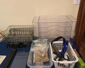 Assorted Office Supply Baskets and much more