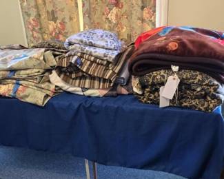 Linens, Bedding, Blankets, Curtains and more.