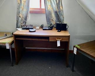 Sauder Style Computer Table; Two Vintage Square Side Tables; and much more!