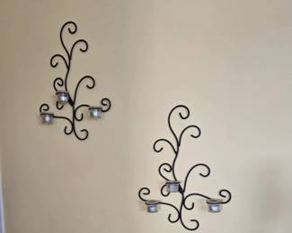 Wrought Iron Candle Holders