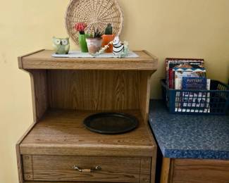 Rolling Microwave Stand; Live Florals; Wall Decor and more!