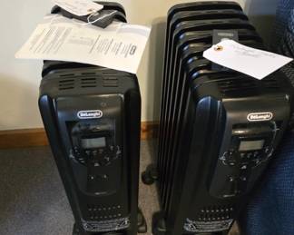 Pair of DeLonghi Electric Heaters with Remotes