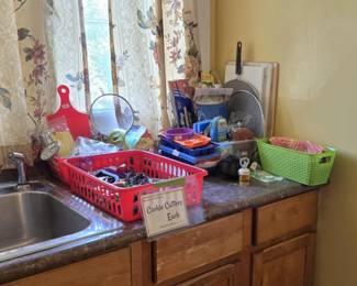 Kitchen Supplies:  Cookie Cutters; Washcloths; Cutting Boards, Spatter Lids; Ice Cube Trays; Utensils and much more.